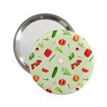 Seamless Pattern With Vegetables  Delicious Vegetables 2.25  Handbag Mirrors Front