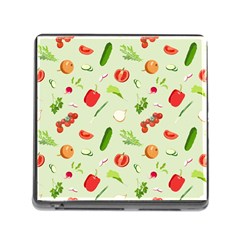 Seamless Pattern With Vegetables  Delicious Vegetables Memory Card Reader (square 5 Slot) by SychEva