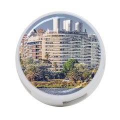 Urban Coastal Scene, Montevideo Uruguay 4-port Usb Hub (one Side) by dflcprintsclothing