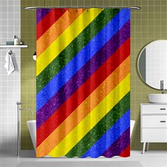 Lgbt Pride Motif Flag Pattern 1 Shower Curtain 48  X 72  (small)  by dflcprintsclothing