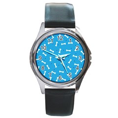 Dog Love Round Metal Watch by designsbymallika