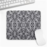 Black And White Ornate Pattern Large Mousepads Front