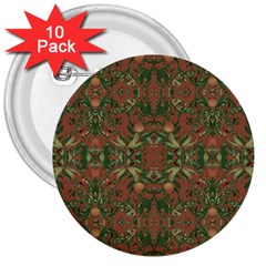 Modern Tropical Motif Print 3  Buttons (10 Pack)  by dflcprintsclothing