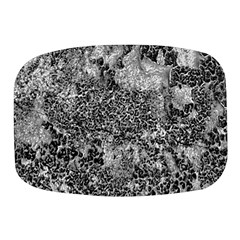 Grey And White Grunge Camouflage Abstract Print Mini Square Pill Box by dflcprintsclothing