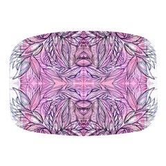 Biro On Pink Symmetry Mini Square Pill Box by kaleidomarblingart