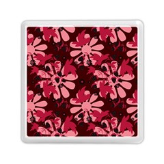 Folk Flowers Art Pattern  Memory Card Reader (square) by Eskimos