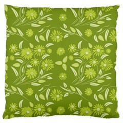 Folk Flowers Art Pattern  Large Flano Cushion Case (one Side) by Eskimos