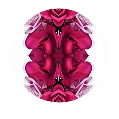 Diagonal Magenta Bouquet Mini Round Pill Box (pack Of 5)