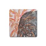 Painted petals Square Magnet Front