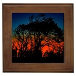 Sunset Colorful Nature Scene Framed Tile Front