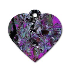 Lo-fi Hyperactivity Dog Tag Heart (one Side) by MRNStudios