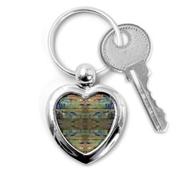 Painted Stripes Repeats Key Chain (heart)