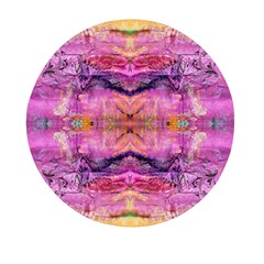 Magenta Kaleidoscope Mini Round Pill Box (pack Of 5)