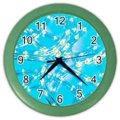 Pop Art Neuro Light Color Wall Clock by essentialimage365