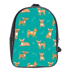 Cute Chihuahua Dogs School Bag (xl) by SychEva