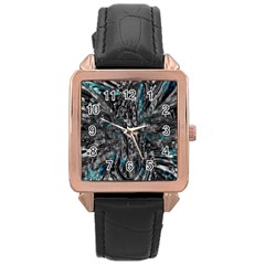 Deus Ex Machina Rose Gold Leather Watch  by MRNStudios