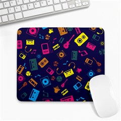 Seamless Musical Pattern Large Mousepads by designsbymallika