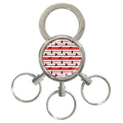 Doberman Dogs On Lines 3-ring Key Chain by SychEva