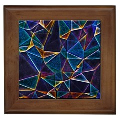 Broken Bubbles Framed Tile by MRNStudios