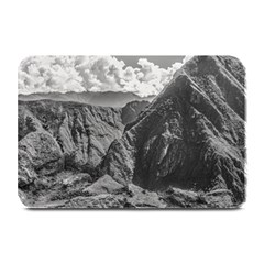 Machu Picchu Black And White Landscape Plate Mats by dflcprintsclothing