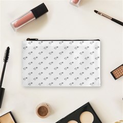 Stylized Bird Cartoon Drawing Pattern Cosmetic Bag (small)