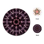 Rose Gold Mandala Playing Cards Single Design (Round) Front