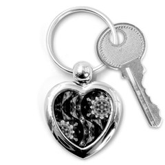 Gemini Mandala Key Chain (heart) by MRNStudios