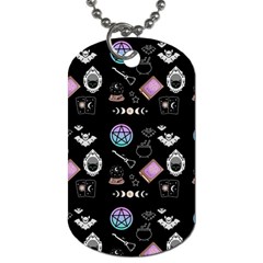 Small Witch Dog Tag (two Sides) by NerdySparkleGoth