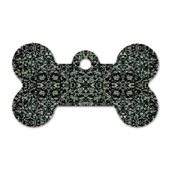 Initricate Ornate Abstract Print Dog Tag Bone (one Side) by dflcprintsclothing