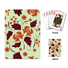 Folk Flowers Pattern Playing Cards Single Design (rectangle) by Eskimos