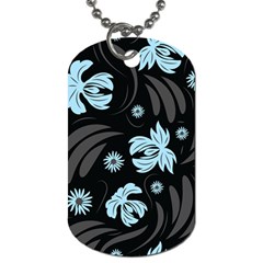 Folk Flowers Pattern Dog Tag (one Side) by Eskimos