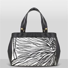 Monochrome Module Oversize Office Handbag (2 Sides) by kaleidomarblingart