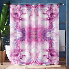 Pink Abstract Repeats Shower Curtain 60  X 72  (medium)  by kaleidomarblingart