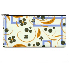 Folk Flowers Pattern Floral Surface Design Pencil Case by Eskimos