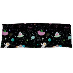 Funny Astronauts, Rockets And Rainbow Space Body Pillow Case (dakimakura) by SychEva