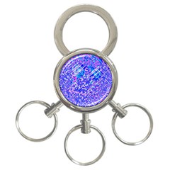 Root Humanity Bar And Qr Code Combo In Purple And Blue 3-ring Key Chain by WetdryvacsLair