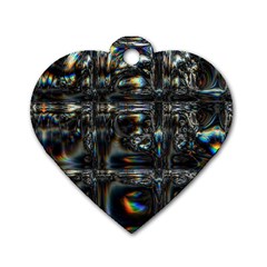 Power Up Dog Tag Heart (two Sides) by MRNStudios