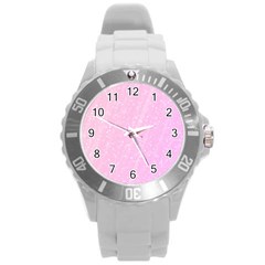 Jubilee Pink Round Plastic Sport Watch (l) by PatternFactory