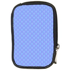 Soft Pattern Blue Compact Camera Leather Case by PatternFactory