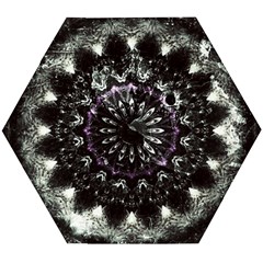 Moody Mandala Wooden Puzzle Hexagon by MRNStudios