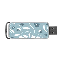 Folk Flowers Pattern Floral Surface Design Seamless Pattern Portable Usb Flash (two Sides) by Eskimos