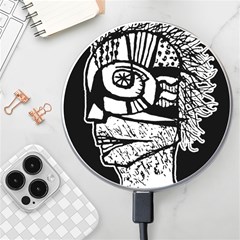 Cyber Punk Portrait Poster Illustration Wireless Charger