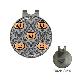 Pumpkin Pattern Hat Clips With Golf Markers by NerdySparkleGoth