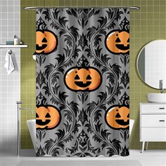 Pumpkin Pattern Shower Curtain 48  X 72  (small)  by NerdySparkleGoth