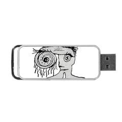 Weird Fantasy Creature Drawing Portable Usb Flash (one Side) by dflcprintsclothing