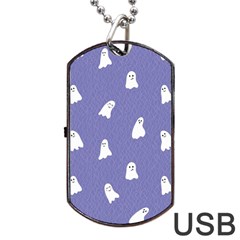 Ghost  Dog Tag Usb Flash (one Side) by SychEva