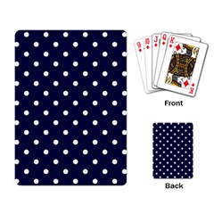 1950 Navy Blue White Dots Playing Cards Single Design (rectangle) by SomethingForEveryone