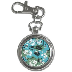 Folk Flowers Pattern Floral Surface Key Chain Watches by Eskimos