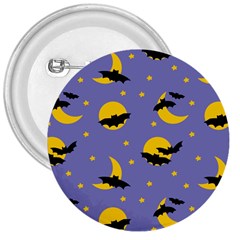 Bats With Yellow Moon 3  Buttons by SychEva