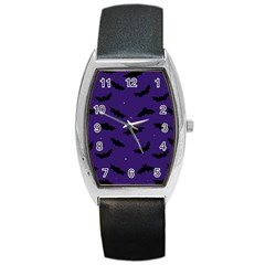 Bats In The Starry Sky Barrel Style Metal Watch by SychEva